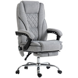 Massage Office Chair, Reclining Computer Chair with Adjustable Height and Footrest