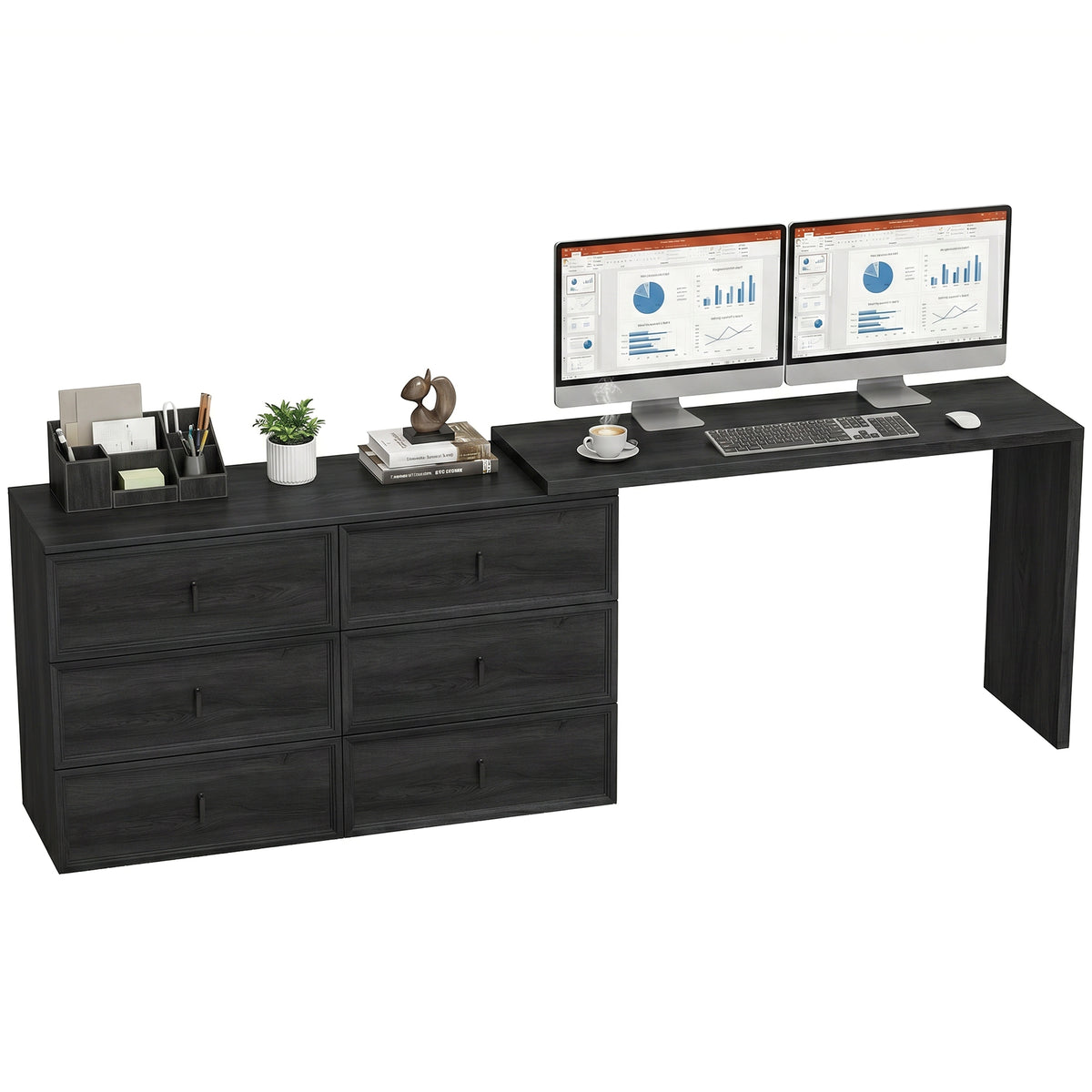 L Shaped Computer Desk Home Office Desk with