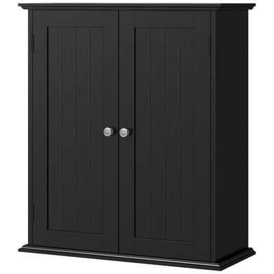 Bathroom Medicine Cabinet, Wall Cabinet with 2 Doors and Adjustable Shelf