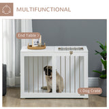 Meuble-cage pour chien 31,5 po avec portes doubles