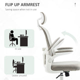 Office Chair, Mesh Computer Desk Chair with Adjustable Headrest, 4D Lumbar Support