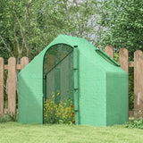 6 x 3.3 x 5.5ft Walk-in Garden Greenhouse with Door & Top Window, Outdoor Hot House Growing Tent with Steel Frame & PE Cover