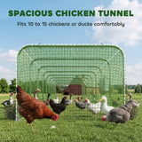 Tunnel pour poules extra long extérieur, enclos pour poules 354