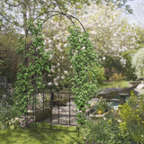 Arche de jardin en métal 7,6FT avec portail