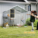 Grand meuble de catio en métal pour l'extérieur de 79 po avec housse imperméable, 4 plateformes