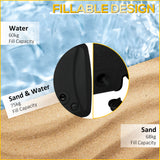 Cantilever Offset Umbrella Base Portable Square Parasol Weights with Wheels