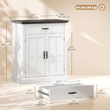 Buffet Bahut, Meuble de Rangement Moderne avec 2 Portes et Tablette Ajustable
