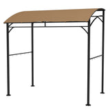 7' x 5' Garden Grill Canopy, BBQ Grill Gazebo Tent with Steel Frame and Hooks
