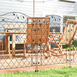 Panneaux de Clôture Métal pour Jardin, Ensemble de 4