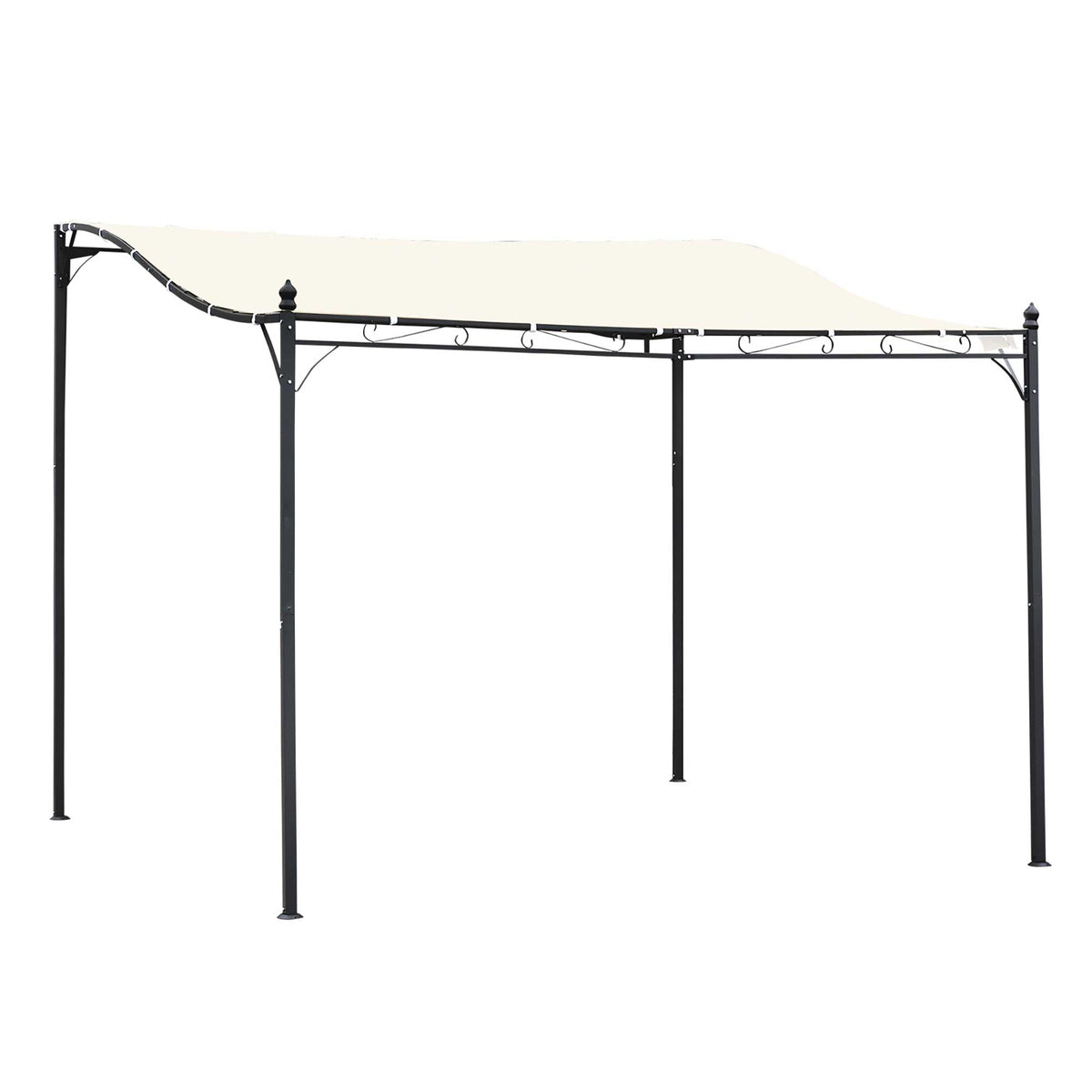 Gazébo portable 10x10, abri solaire en acier pour patio extérieur pour porche