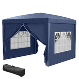 10'x10' Outdoor Pop Up Party Tent Wedding Gazebo Canopy with Carrying Bag (