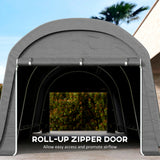 10' x 20' Portable Shed, Galvanised Steel Frame for Garden Tools