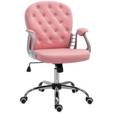Office Chair, Computer Desk Chair with Adjustable Height and Tufted Back