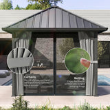 10' x 10' Hardtop Gazebo with Galvanized Steel Roof