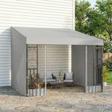 10' x 10' Wall Pergola