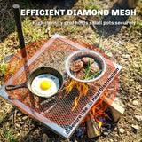 Swivel Campfire Grill, 360° Adjustable Heavy Duty Chrome-Plated Steel Campfire Cooking Grate