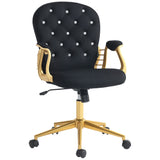 Office Chair, Computer Desk Chair with Adjustable Height and Tufted Back