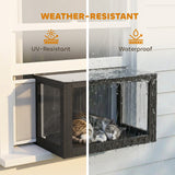 Catio Outdoor Cat Enclosure Adjustable Cat House Waterproof Top for Window 24