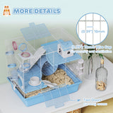 Hamster Cage, 3-Tier Small Animal Cage with Excerise Wheel