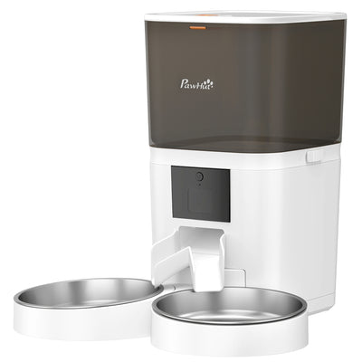 Automatic Cat Feeder for 2 Cats, 2.4G WiFi Pet Food Dispenser 6L APP Control