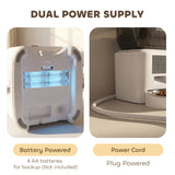 Automatic Cat Feeder, 2.4G WiFi, Smart APP Control 8L Pet Feeder Dispenser 1-10 Meals with 10s Meal Call Back