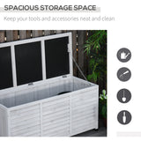 75 Gallon Wooden Storage Box patio Deck Box Bench