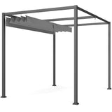 Pergola de patio 13' x 10' avec auvent rétractable