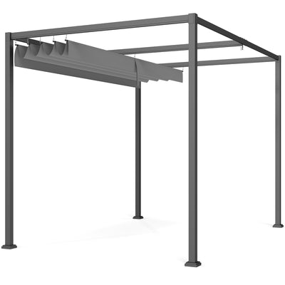 13' x 10' Patio Pergola with Retractable Canopy