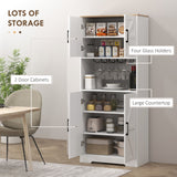 Pantry fermier de cuisine, armoire hutch autoportante 68