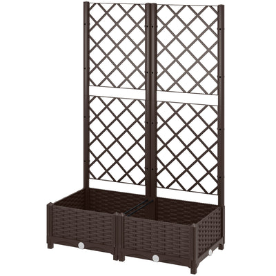 Raised Garden Bed with Trellis