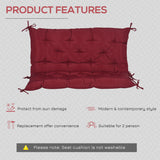 Coussin balançoire porche coussin banc jardin dossier non-glissant coussinets doux 2 places 39,4