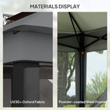 10.7 x 10.7ft Pop Up Gazebo, Adjustable Instant Sun Shelter with UV30+ Roof Cover, Removable Mesh Curtains