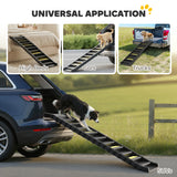 Foldable Dog Car Ramp, Pet Stairs for Senior Pets to Access Cars and High Beds