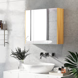Wall Mounted Medicine Cabinet with Mirror Wall Mirror Cabinet with 3 Doors and Adjustable Storage Shelves