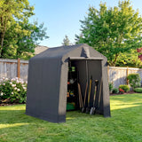 Remise portable 7,5' x 6,2', ventilation et cadre en métal galvanisé
