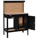Multipurpose Tool Workbench for Garage, Garage Bench with Storage Drawer, Lockable Cabinet