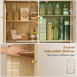 Armoire pantry à arche, armoire de rangement ferme 71