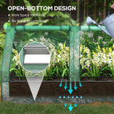 6' x 3' Metal Planter Box with Cover, Raised Garden Bed with Mini Greenhouse for Herbs
