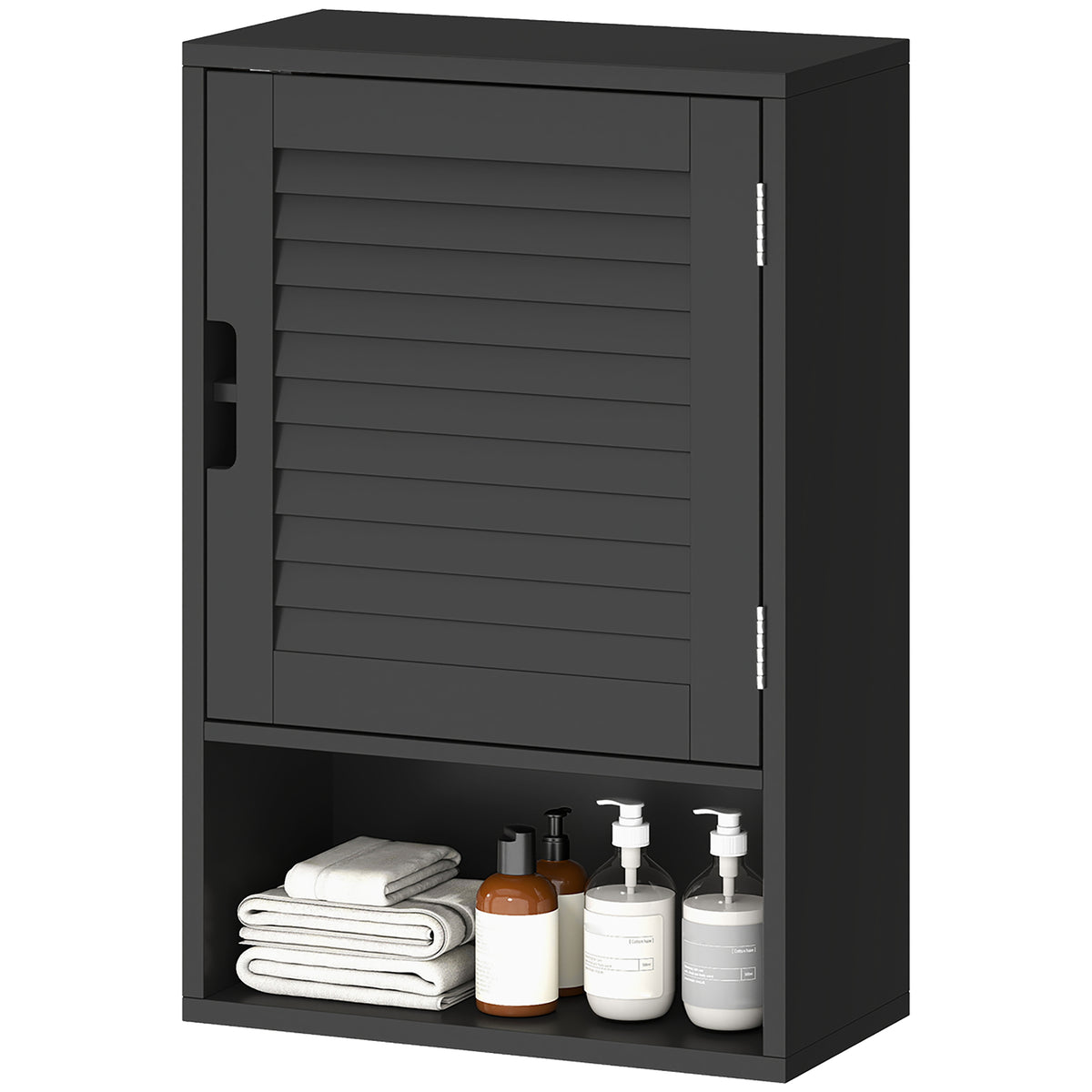 Bathroom Cabinet, Wall Mounted Storage Cabinet with Adjustable Shelves, 40 x 20 x 60 cm