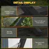 12' Hammock Stand with Steel Frame, Hammock Chair Stand Only for Garden