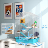 Large Hamster Cage, 5-Tier Small Animal House and Habitats for Gerbil Mice