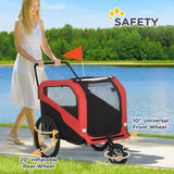 2-in-1 Dog Bike Trailer for Large Dogs
