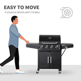 4+1 Burner Liquid Propane Gas Grill