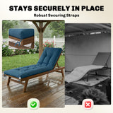 Patio Lounge Chair Cushion, 78 x 25.6 inch