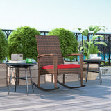 Outdoor PE Rattan Rocking Chair
