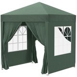 6.6'x6.6' Pop Up Canopy Tent with Sidewalls