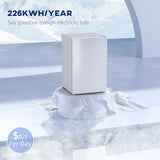 4.5 Cu Ft Mini Fridge with Freezer, Wheels, Adjustable Thermostat