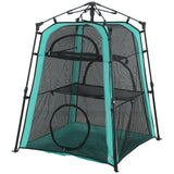 Cat Tent, 3-Tier Portable Pet Tent for Indoor Outdoor, Breathable Mesh