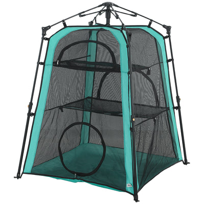 Cat Tent, 3-Tier Portable Pet Tent for Indoor Outdoor, Breathable Mesh