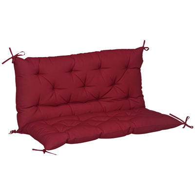 Porch Swing Cushion Garden Bench Cushion with Backrest, Non-Slip 2-seater Soft Pad, 39.4